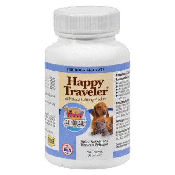 Ark Naturals Happy Traveler for Dogs and Cats - 30 Capsules - Image 2