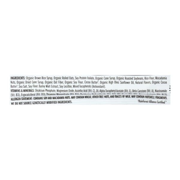 Clif Bar - Organic White Chocolate Macadamia Nut - Case of 12 - 2.4 oz